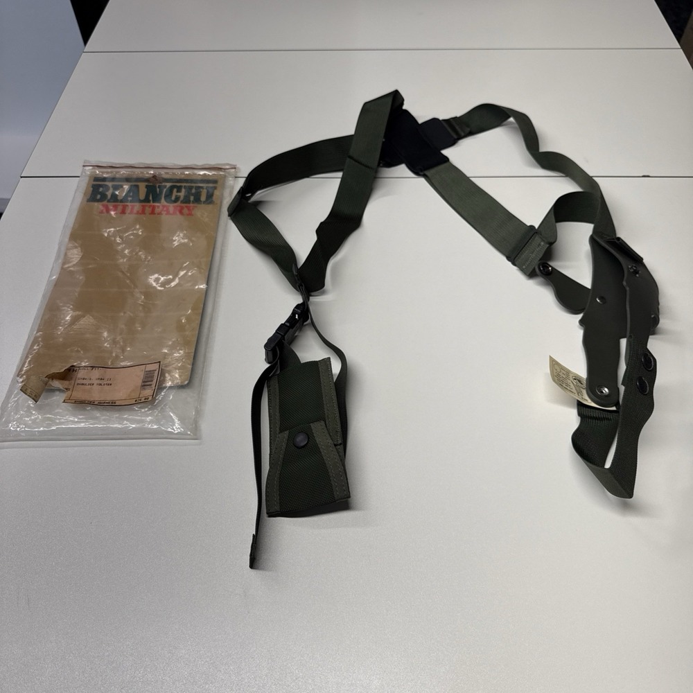 New Bianchi UM84H Shoulder Holster Harness UM84 Military OD Green 14211 NOS